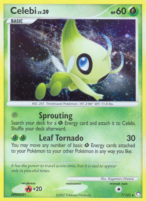 Celebi (7/123) [Diamond & Pearl: Mysterious Treasures] | The Gaming-Verse