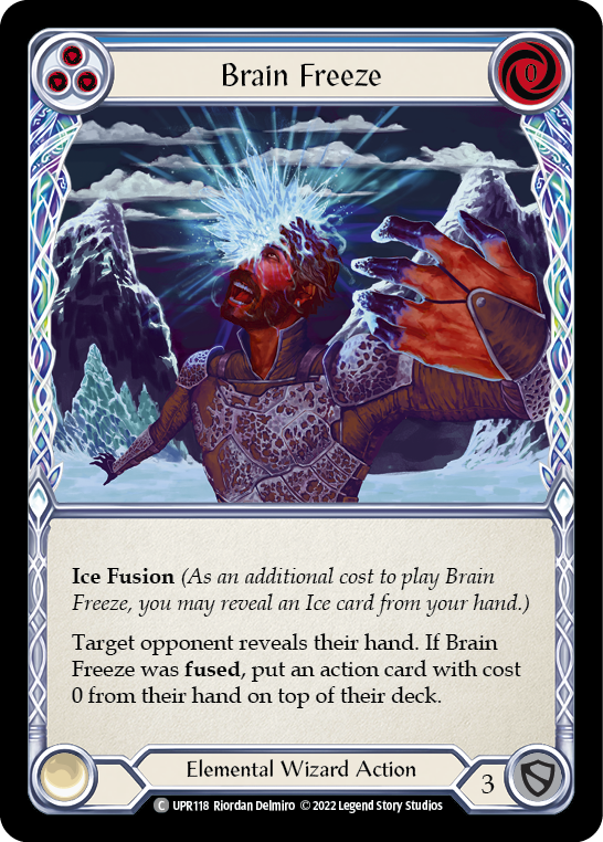 Brain Freeze (Blue) [UPR118] (Uprising)  Rainbow Foil | The Gaming-Verse