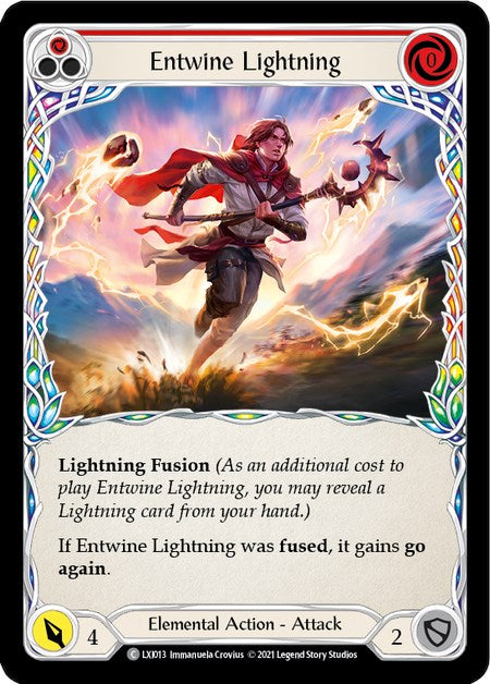 Entwine Lightning (Red) [LXI013] (Tales of Aria Lexi Blitz Deck)  1st Edition Normal | The Gaming-Verse