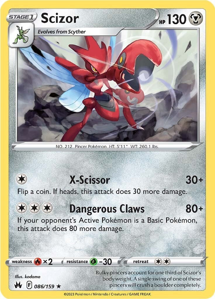 Scizor (086/159) [Sword & Shield: Crown Zenith] | The Gaming-Verse