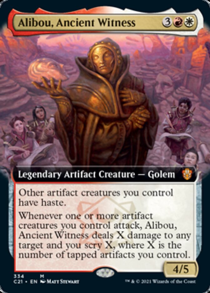 Alibou, Ancient Witness (Extended) [Commander 2021] | The Gaming-Verse