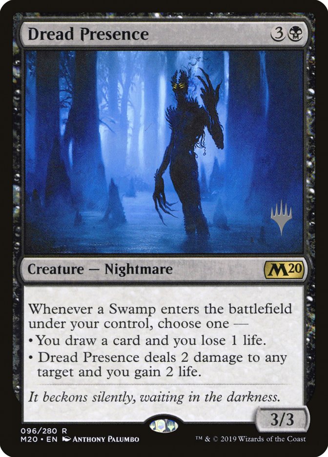 Dread Presence (Promo Pack) [Core Set 2020 Promos] | The Gaming-Verse