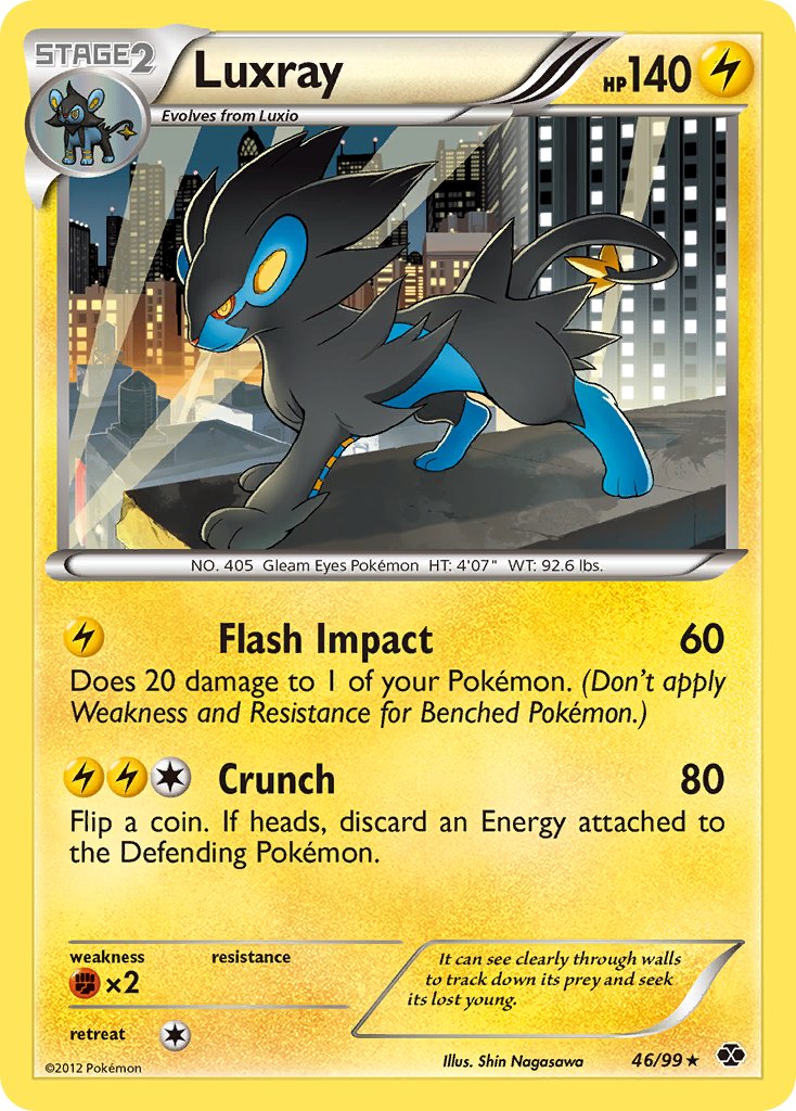 Luxray (46/99) (Cosmos Holo) (Blister Exclusive) [Black & White: Next Destinies] | The Gaming-Verse