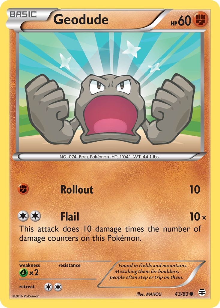 Geodude (43/83) [XY: Generations] | The Gaming-Verse