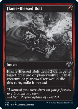 Flame-Blessed Bolt [Innistrad: Double Feature] | The Gaming-Verse