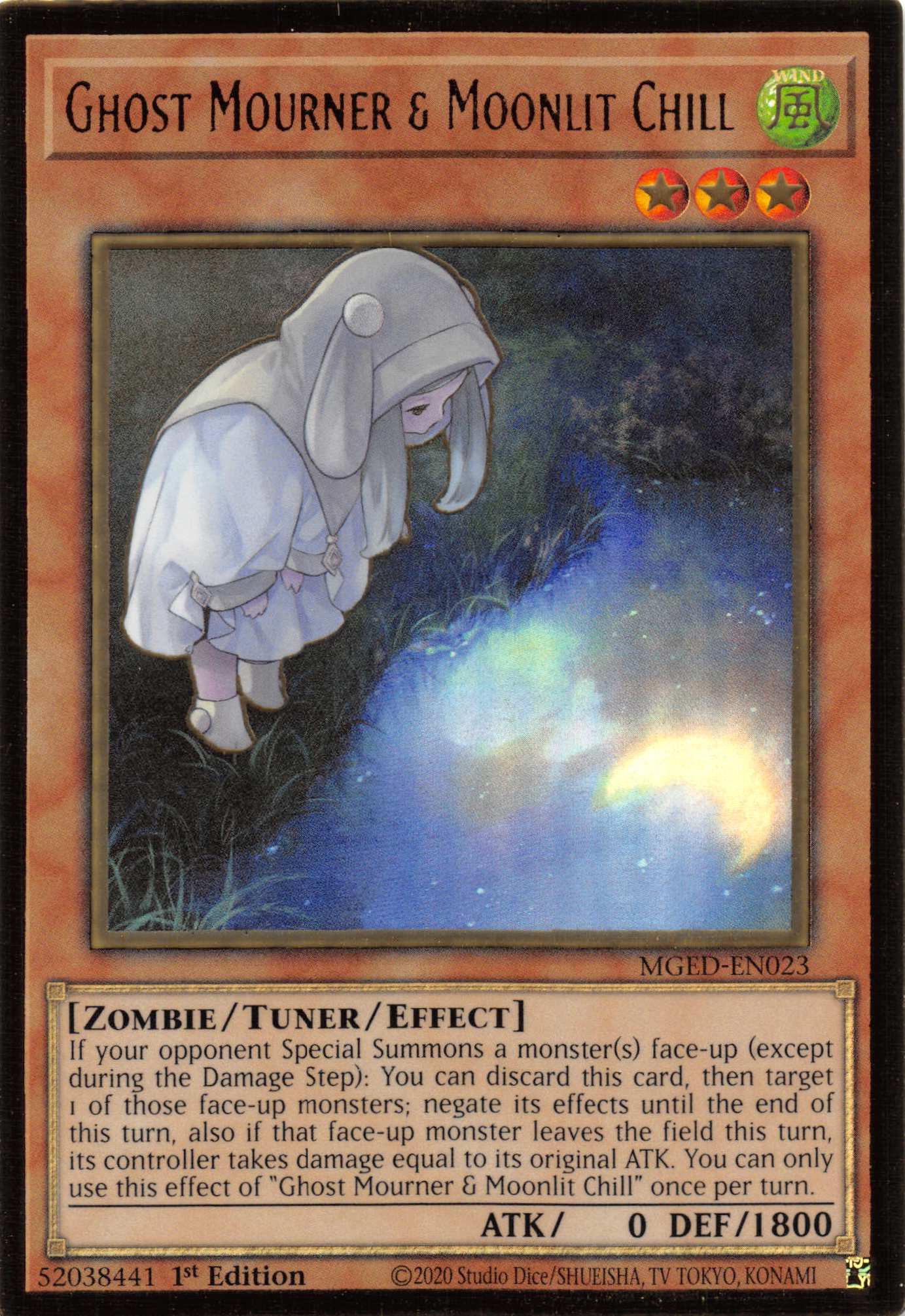 Ghost Mourner & Moonlit Chill (Alternate Art) [MGED-EN023] Gold Rare | The Gaming-Verse