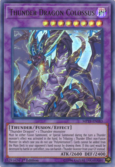 Thunder Dragon Colossus [MP19-EN183] Ultra Rare | The Gaming-Verse