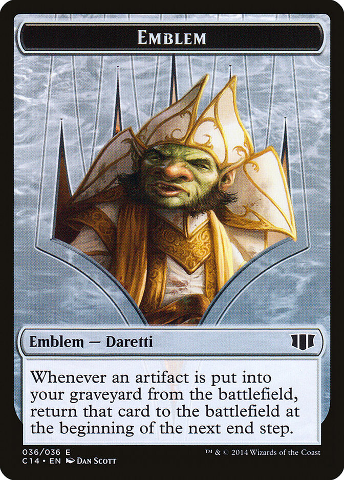 Daretti, Scrap Savant Emblem // Tuktuk the Returned Double-sided Token [Commander 2014 Tokens] | The Gaming-Verse