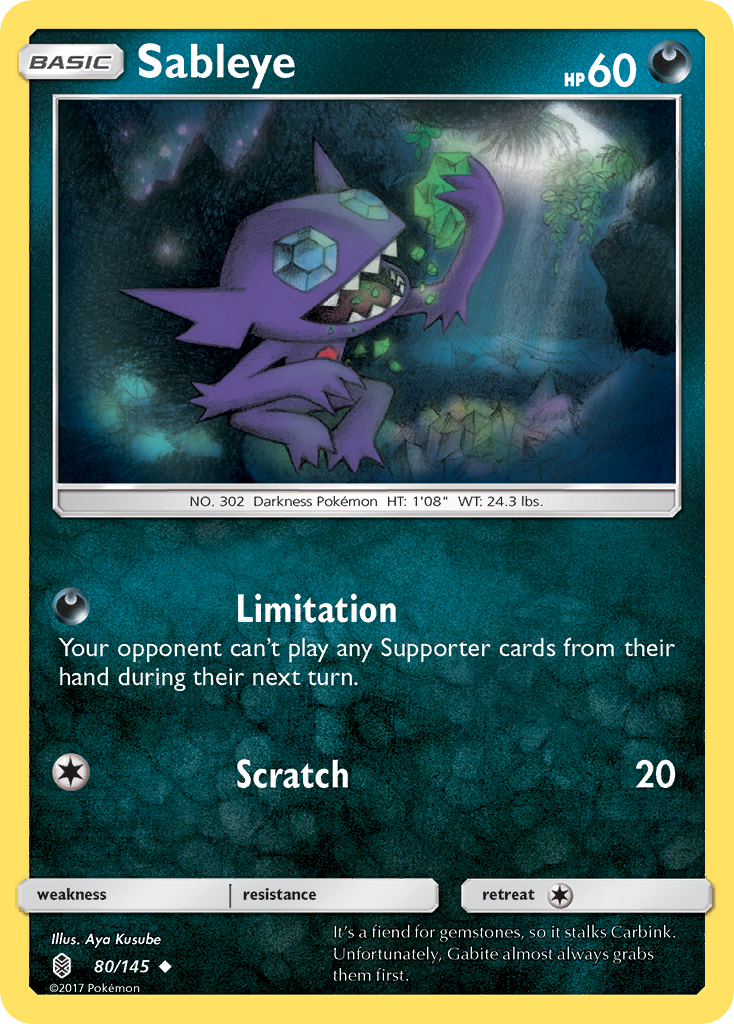 Sableye (80/145) [Sun & Moon: Guardians Rising] | The Gaming-Verse