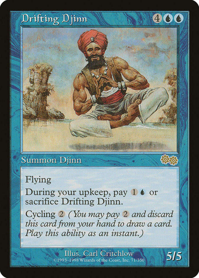 Drifting Djinn [Urza's Saga] | The Gaming-Verse