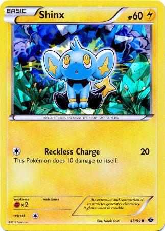 Shinx (43/99) (Cracked Ice Holo) (Blister Exclusive) [Black & White: Next Destinies] | The Gaming-Verse