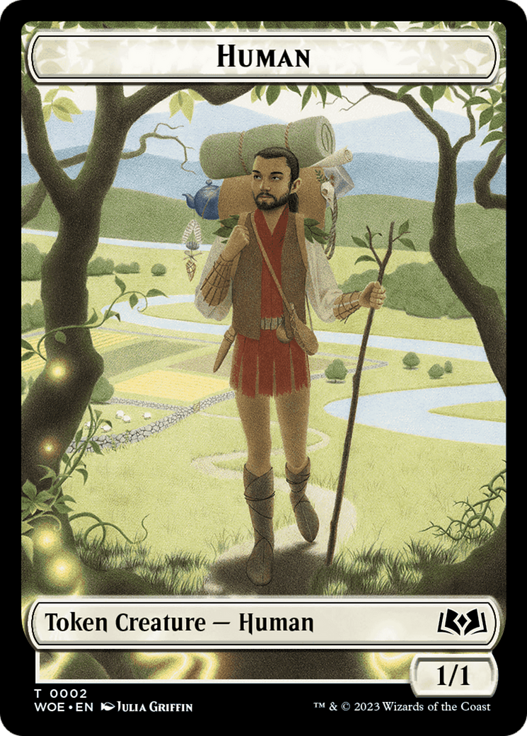 Human Token [Wilds of Eldraine Tokens] | The Gaming-Verse