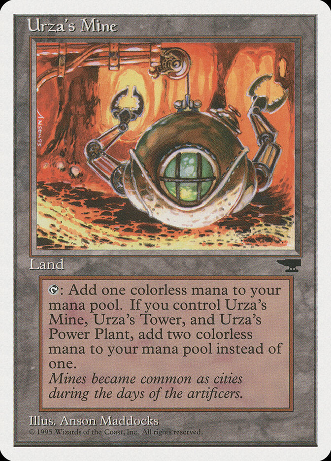 Urza's Mine (Orange Background) [Chronicles] | The Gaming-Verse