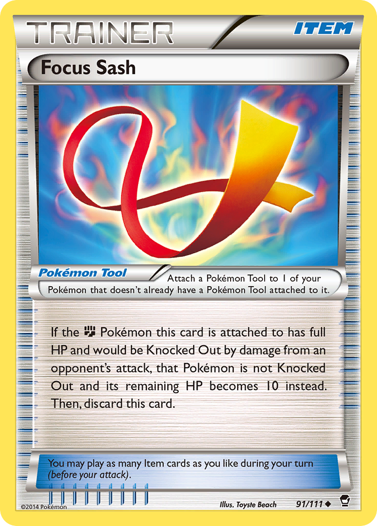 Focus Sash (91/111) [XY: Furious Fists] | The Gaming-Verse