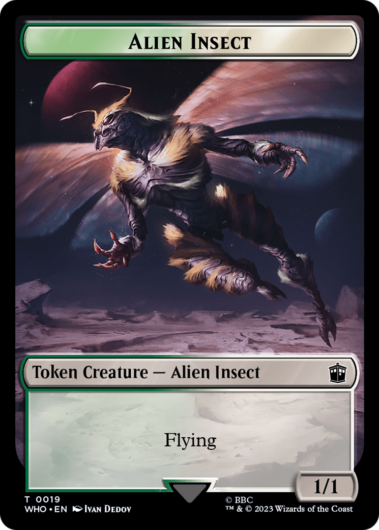 Alien Angel // Alien Insect Double-Sided Token [Doctor Who Tokens] | The Gaming-Verse