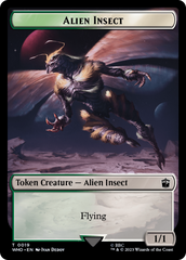 Alien Salamander // Alien Insect Double-Sided Token [Doctor Who Tokens] | The Gaming-Verse