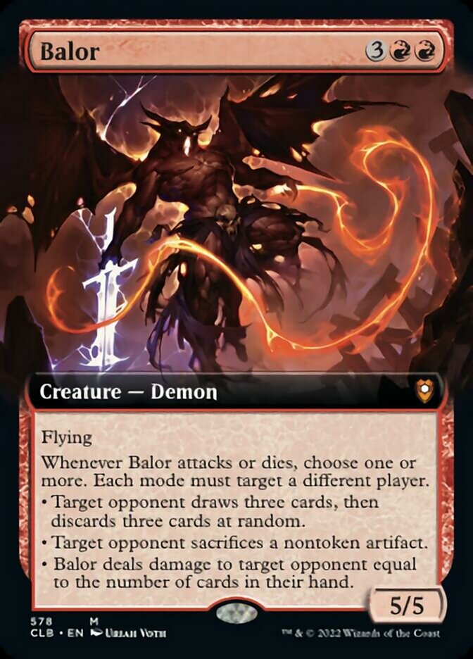 Balor (Extended Art) [Commander Legends: Battle for Baldur's Gate] | The Gaming-Verse