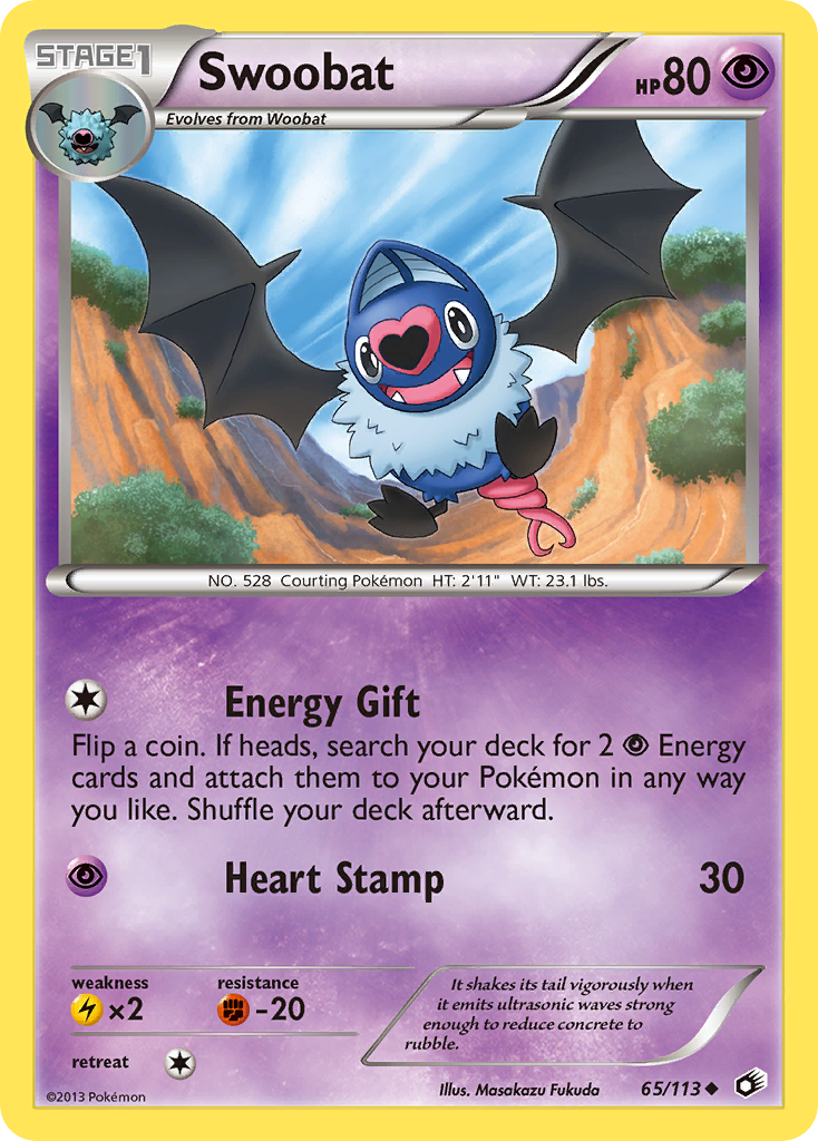 Swoobat (65/113) [Black & White: Legendary Treasures] | The Gaming-Verse