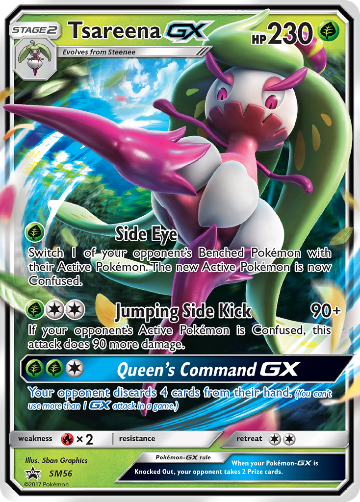 Tsareena GX (SM56) [Sun & Moon: Black Star Promos] | The Gaming-Verse