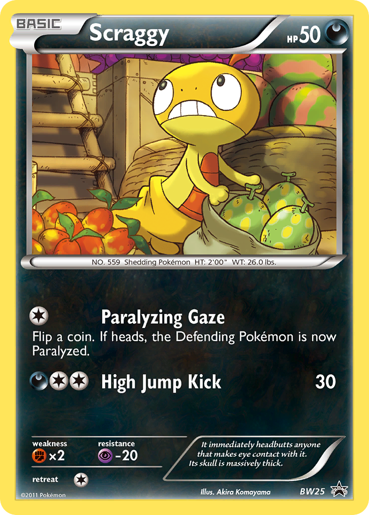 Scraggy (BW25) [Black & White: Black Star Promos] | The Gaming-Verse