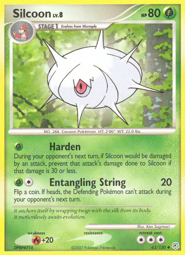 Silcoon (63/130) [Diamond & Pearl: Base Set] | The Gaming-Verse