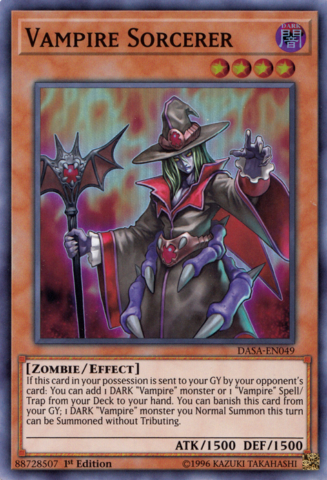 Vampire Sorcerer [DASA-EN049] Super Rare | The Gaming-Verse