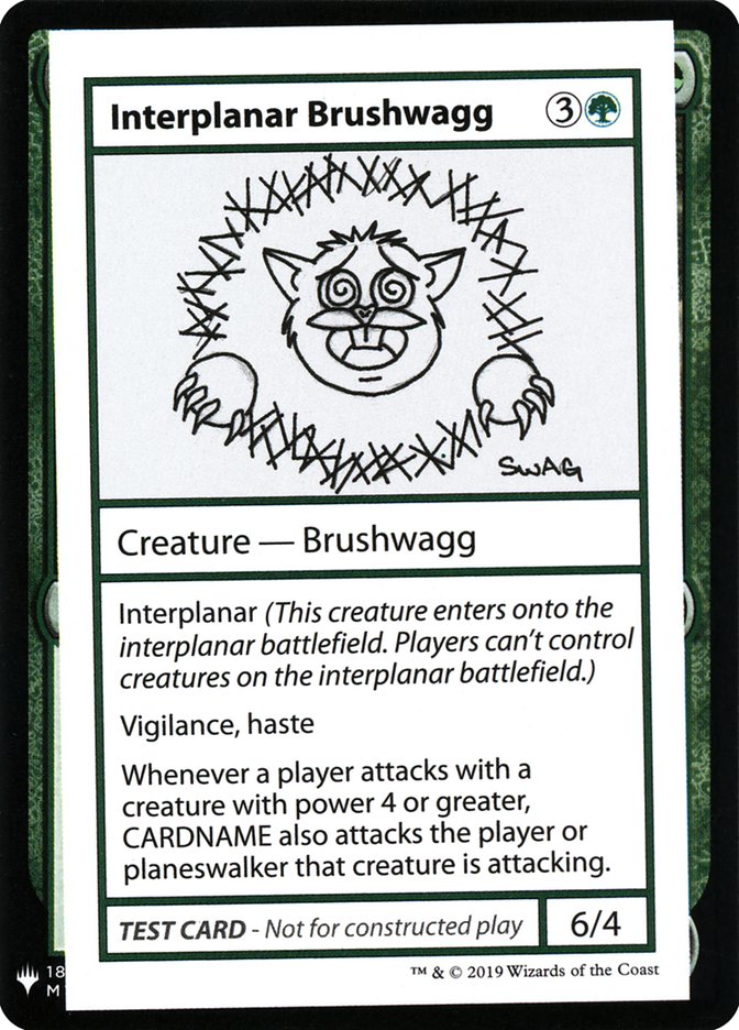 Interplanar Brushwagg [Mystery Booster Playtest Cards] | The Gaming-Verse