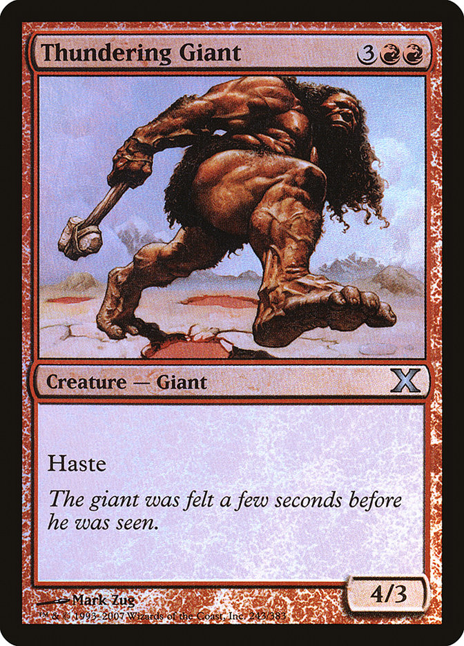 Thundering Giant (Premium Foil) [Tenth Edition] | The Gaming-Verse