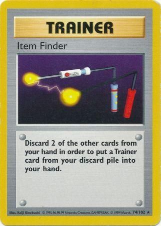 Item Finder (74/102) [Base Set Shadowless Unlimited] | The Gaming-Verse