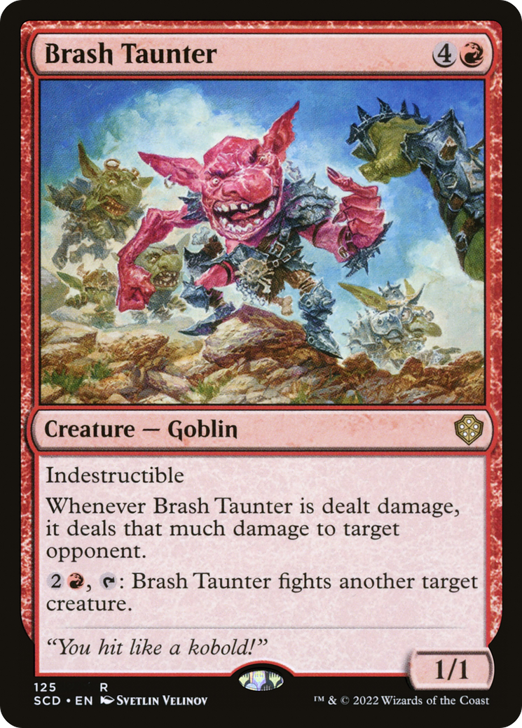 Brash Taunter [Starter Commander Decks] | The Gaming-Verse