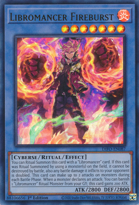 Libromancer Fireburst [DIFO-EN087] Ultra Rare | The Gaming-Verse