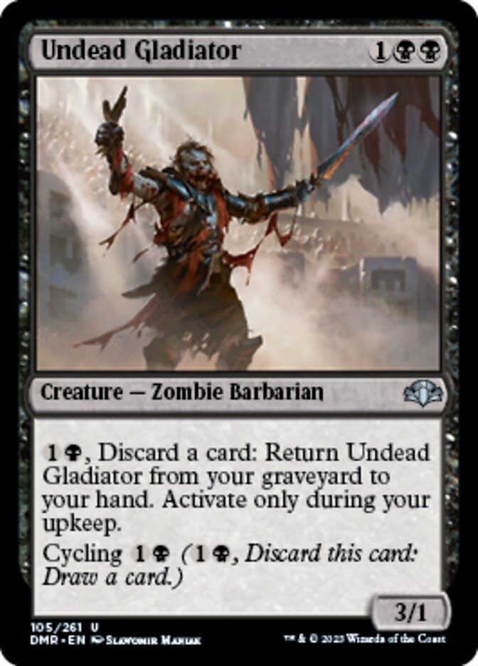 Undead Gladiator [Dominaria Remastered] | The Gaming-Verse