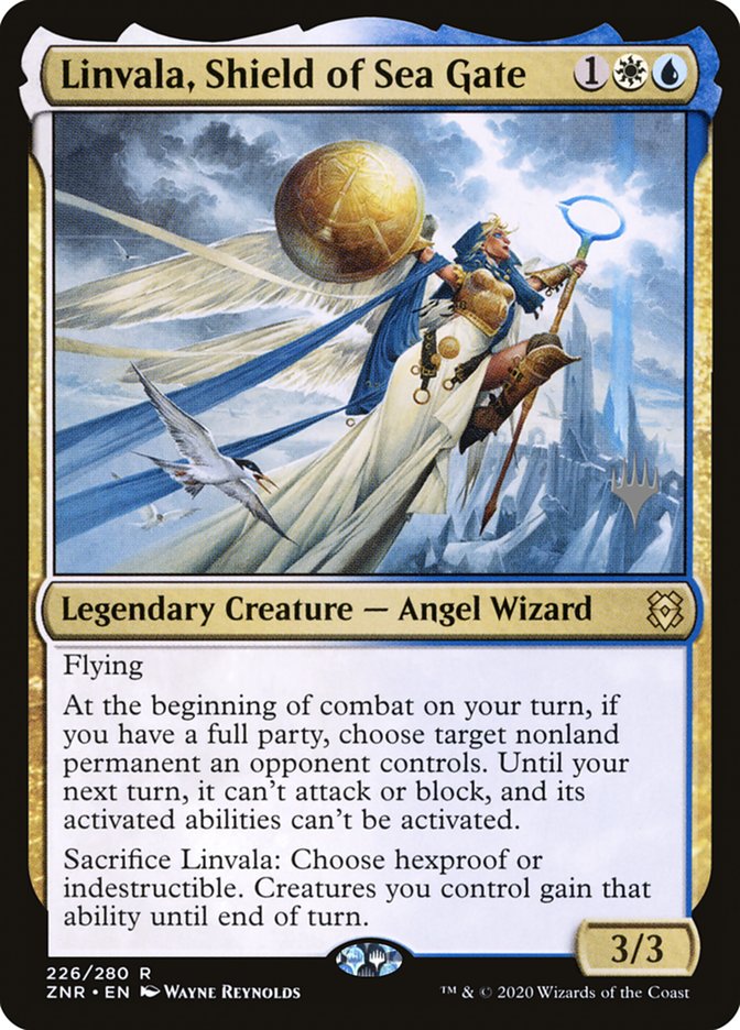 Linvala, Shield of Sea Gate (Promo Pack) [Zendikar Rising Promos] | The Gaming-Verse