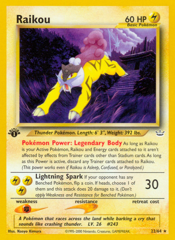 Raikou (22/64) [Neo Revelation 1st Edition] | The Gaming-Verse