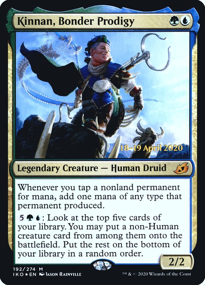 Kinnan, Bonder Prodigy  [Ikoria: Lair of Behemoths Prerelease Promos] | The Gaming-Verse