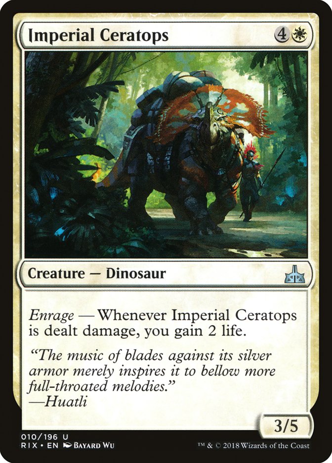 Imperial Ceratops [Rivals of Ixalan] | The Gaming-Verse