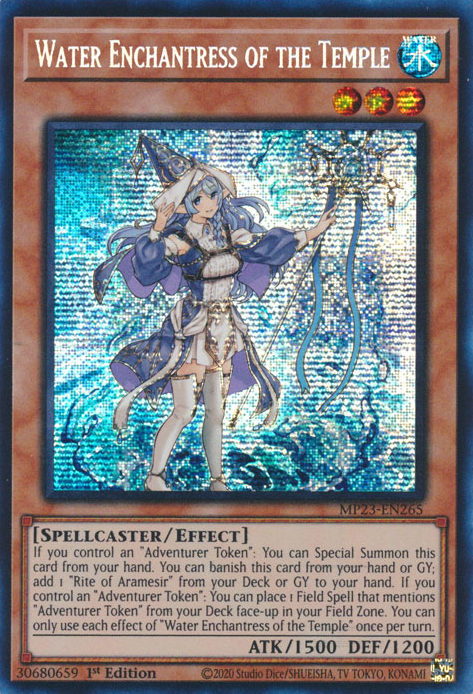 Water Enchantress of the Temple [MP23-EN265] Prismatic Secret Rare | The Gaming-Verse