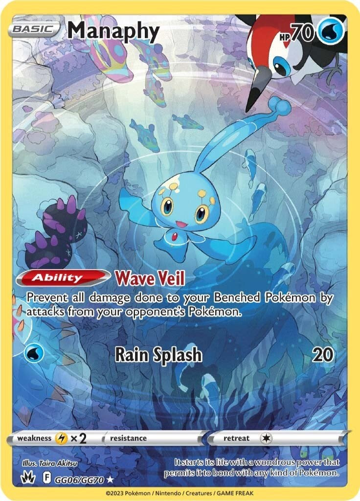 Manaphy (GG06/GG70) [Sword & Shield: Crown Zenith] | The Gaming-Verse