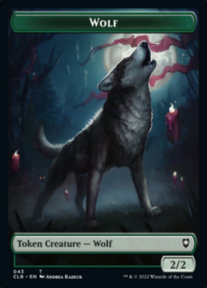 Wolf // Insect Double-sided Token [Commander Legends: Battle for Baldur's Gate Tokens] | The Gaming-Verse