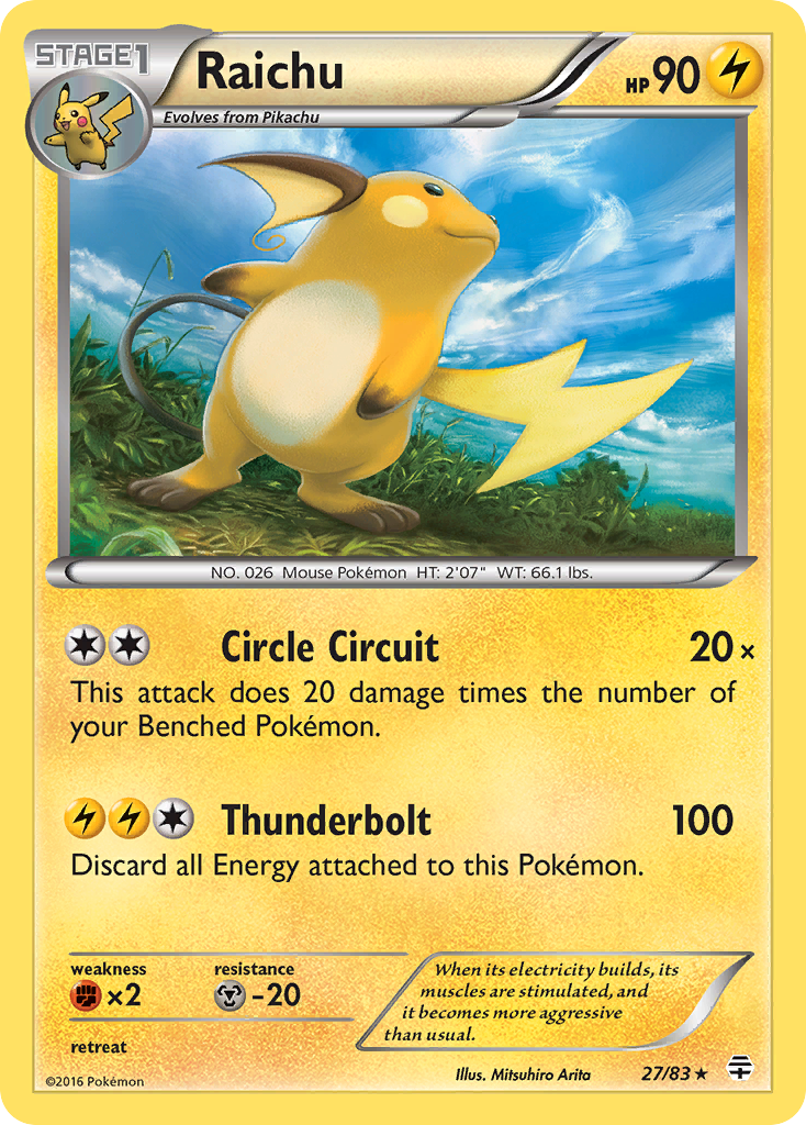 Raichu (27/83) [XY: Generations] | The Gaming-Verse