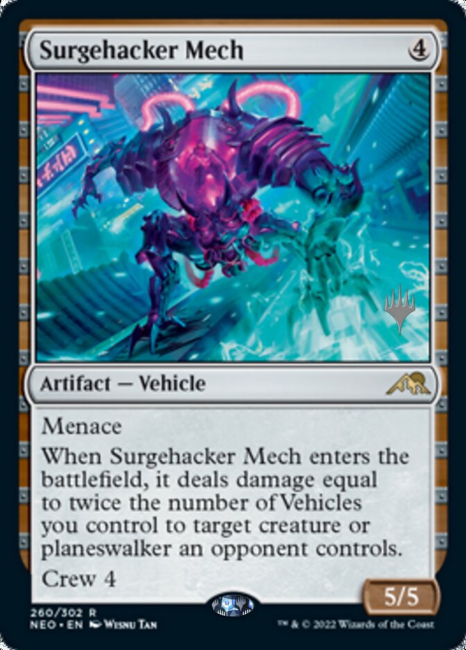 Surgehacker Mech (Promo Pack) [Kamigawa: Neon Dynasty Promos] | The Gaming-Verse