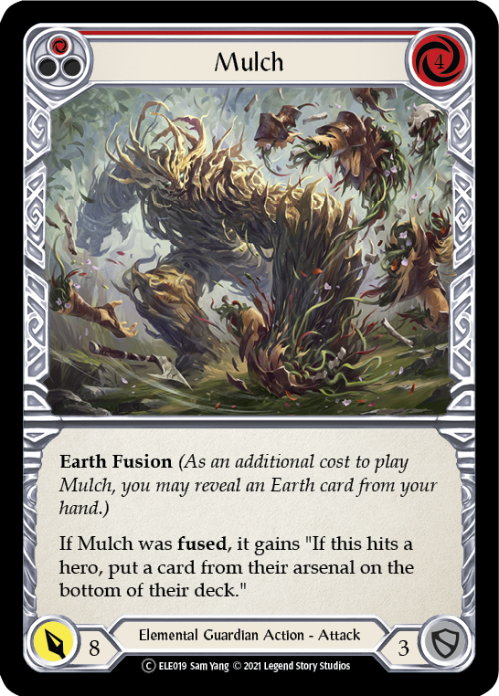 Mulch (Red) [U-ELE019] Unlimited Rainbow Foil | The Gaming-Verse