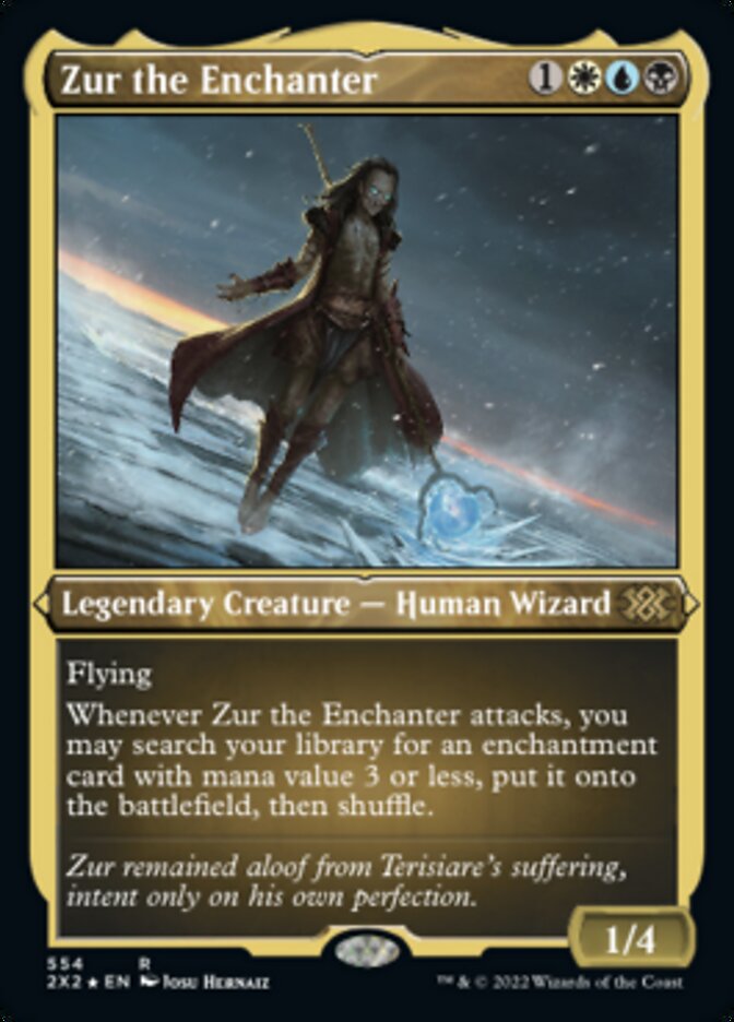 Zur the Enchanter (Foil Etched) [Double Masters 2022] | The Gaming-Verse