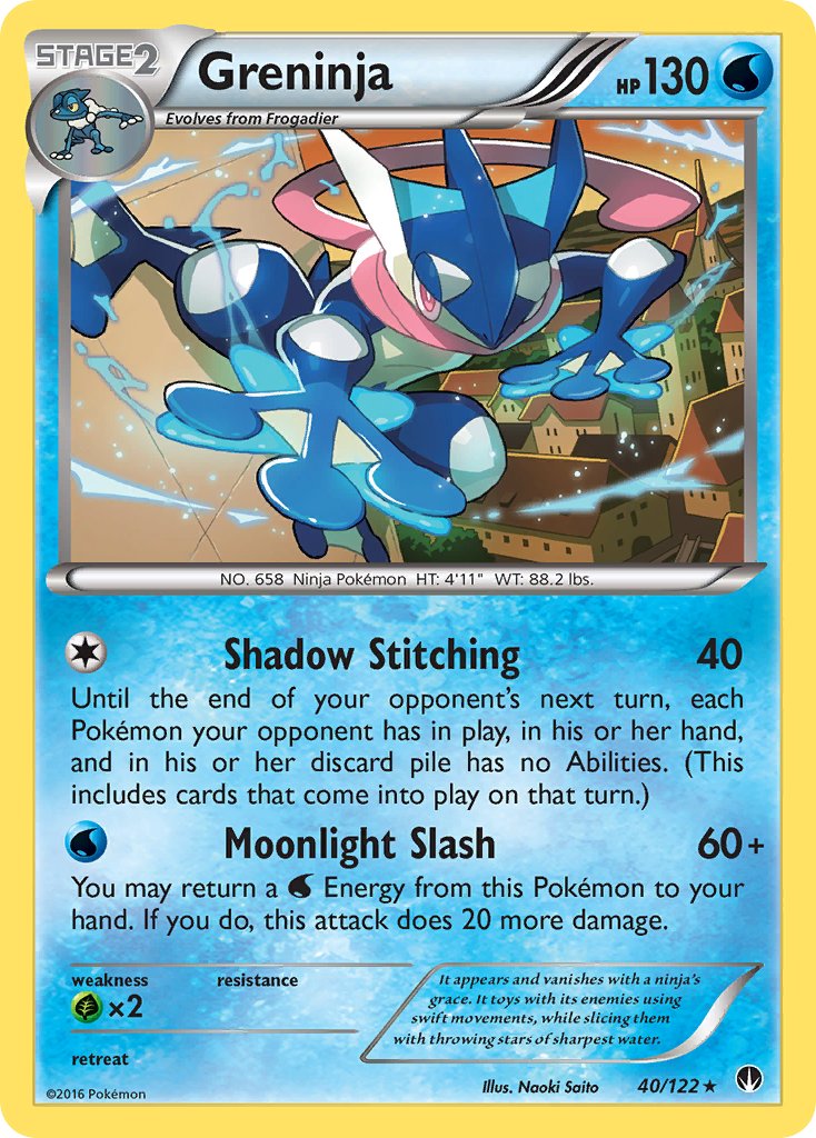 Greninja (40/122) (Theme Deck Exclusive) [XY: BREAKpoint] | The Gaming-Verse