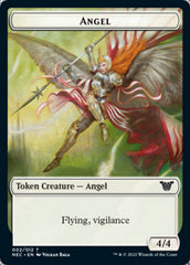 Angel // Elephant Double-sided Token [Kamigawa: Neon Dynasty Commander Tokens] | The Gaming-Verse