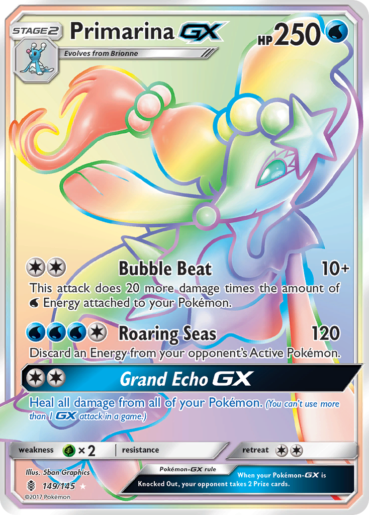 Primarina GX (149/145) [Sun & Moon: Guardians Rising] | The Gaming-Verse