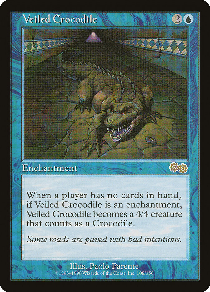 Veiled Crocodile [Urza's Saga] | The Gaming-Verse