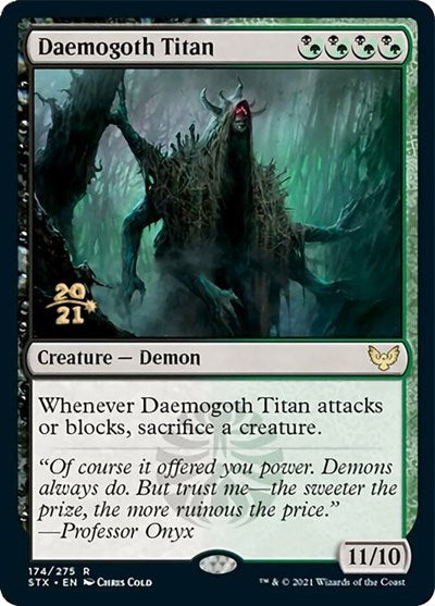 Daemogoth Titan [Strixhaven: School of Mages Prerelease Promos] | The Gaming-Verse