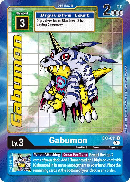 Gabumon [EX1-011] (Alternate Art) [Classic Collection] | The Gaming-Verse