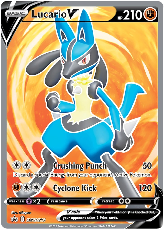 Lucario V (SWSH213) [Sword & Shield: Black Star Promos] | The Gaming-Verse